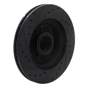 Chevrolet ASTRO Brake Rotor (1) - Front Right - R1 Concepts - Drilled & Slotted - Black - `90-`02